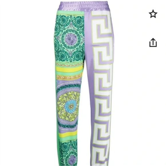 Versace Barocco mosaic print joggers NWT - Picture 7 of 9